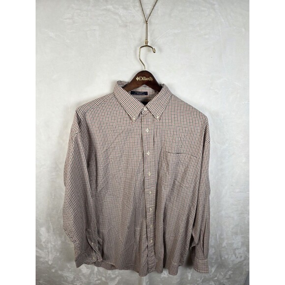 Daniel Cremieux Other - Daniel Cremieux Men's‎ XL Plaid Red/Tan/Blue Button Down Shirt